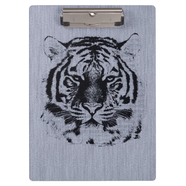 Tiger-Gesicht Klemmbrett (Vorderseite)