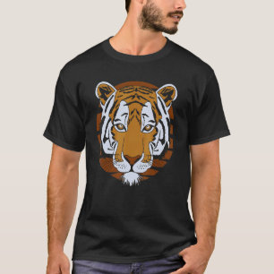 Tiger Gesicht Kopf Big Cats Print Predator Animal  T-Shirt