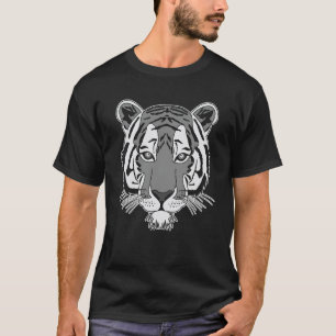 Tiger Gesicht Kopf große Katzen Raubtier Abdruck m T-Shirt