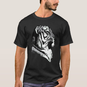 Tiger Gesicht Kopf große Katzen Raubtier Abdruck m T-Shirt