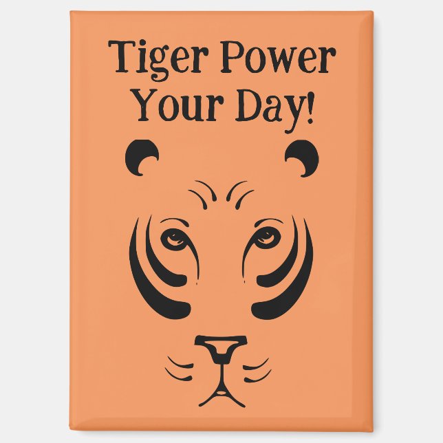 Tiger-Gesichtsmagnet Magnet (Vorderseite)