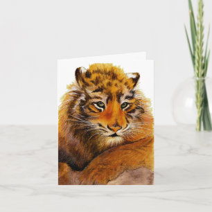 Tiger Get Well Card Karte