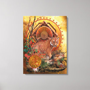 TIGER GLORY Malayan Tiger Leinwanddruck