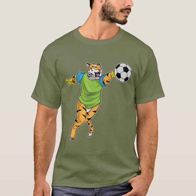 Tiger Goalkeeper Soccer T-Shirt (Vorderseite)