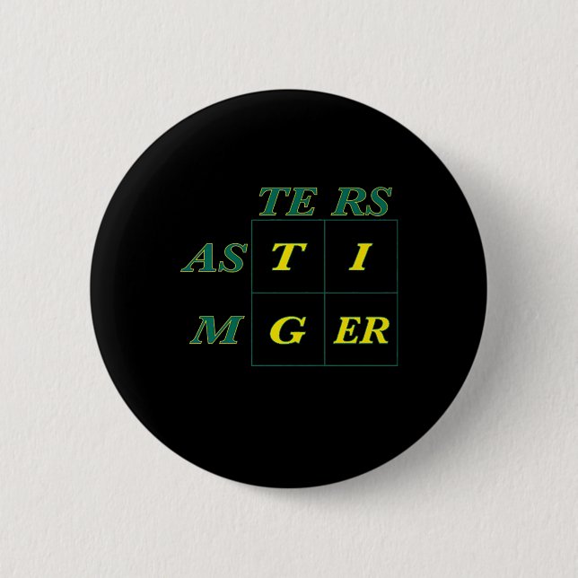 Tiger Goat Woods Masters Button (Vorderseite)