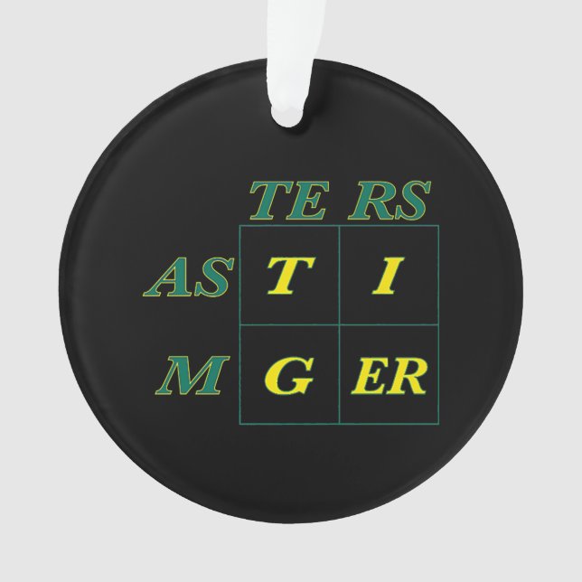 Tiger Goat Woods Masters Ornament (Vorderseite)