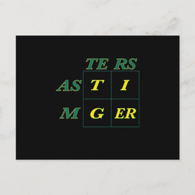 Tiger Goat Woods Masters Postkarte (Vorderseite)