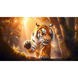 Tiger - Golden Tiger Begrüßung Bedruckter Rucksack