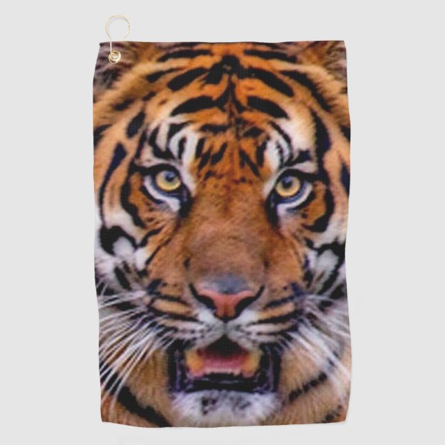 Tiger Golfhandtuch (Vorderseite)