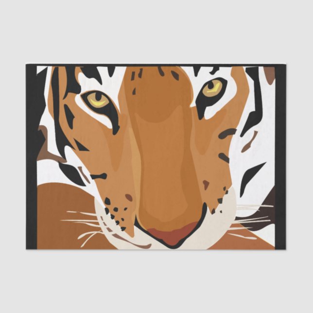 Tiger Graphic Decoupage Seidenpapier (Vorderseite)