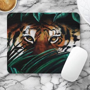 Tiger Green Jungle Blätter Mousepad