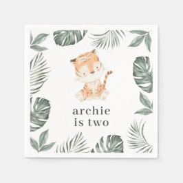 Tiger Greenery Serviette