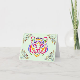Tiger Greeting Card Karte