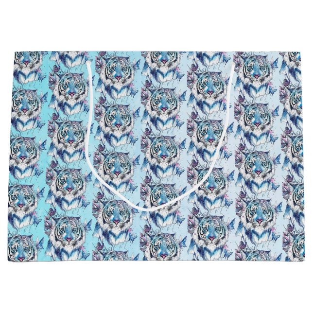 Tiger Große Geschenktüte (Vorderseite)