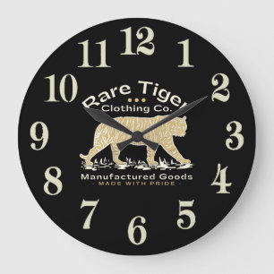 Tiger Große Wanduhr