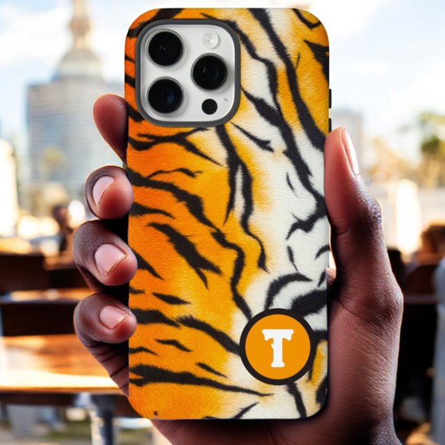 Tiger Guard Leder Case-Mate iPhone Hülle (Von Creator hochgeladen)