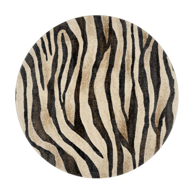 Tiger Haut Nahtlose Textur Schneidebrett (Vorderseite)
