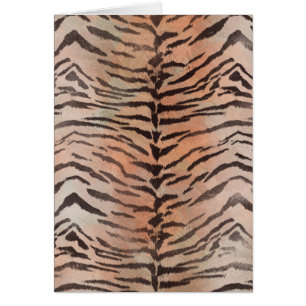 Tiger Hautdruck in Mandarine Apricot