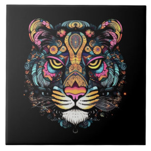 Tiger Head Fliese