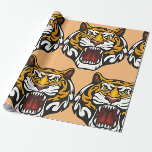 Tiger Head Geschenkpapier