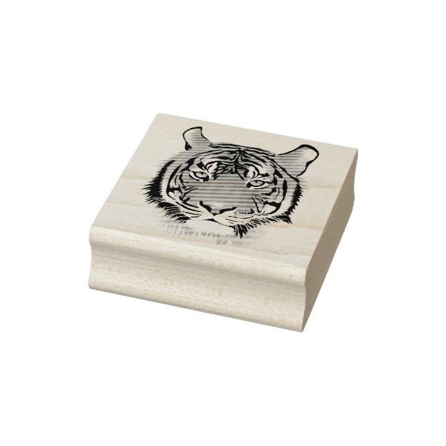 Tiger Head Gummistempel (Stempel)