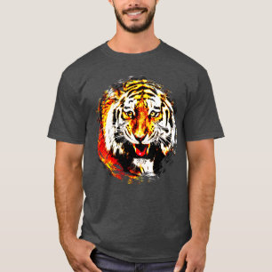 Tiger Head Moderne elegante trendige Vorlage T-Shirt