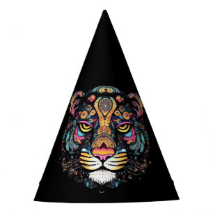 Tiger Head Partyhütchen