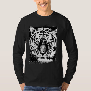 Tiger Head Pop Art Elegante Moderne Vorlage Grundl T-Shirt