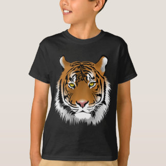 Tiger Head Print Design T-Shirt