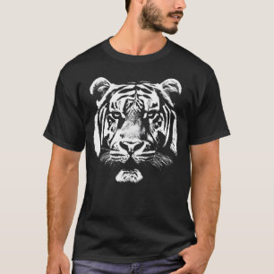 Tiger Head - schwarz-weiß T-Shirt