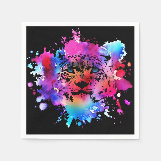 Tiger Head Serviette (Vorderseite)