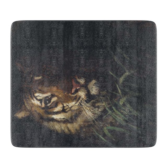 Tiger Head (von Abott Handerson Thayer) Schneidebrett (Vorderseite)
