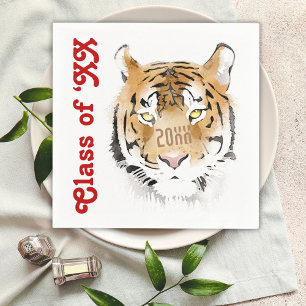 Tiger Head Watercolor Animal Year Class Serviette