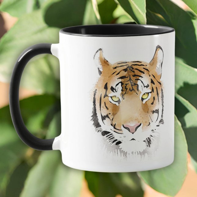Tiger Head Watercolor Zeichnend Tasse (Von Creator hochgeladen)