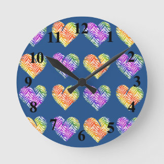Tiger Heart 4 Runde Wanduhr