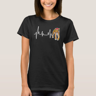 Tiger Heartbeat Weihnachtsmannmütze Christmas Paja T-Shirt