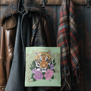 Tiger Henna Pink Purple Blumen