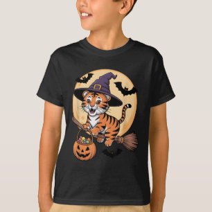 Tiger Hexenhut Pumpkin Halloween Kostüm Men Wome T-Shirt