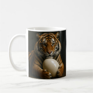 Tiger Holding Egg Kaffeetasse