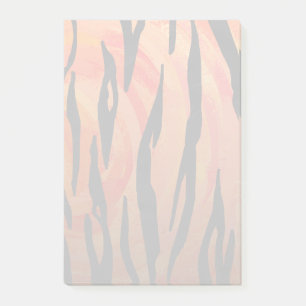 Tiger Hot orange und Black Print Post-it Klebezettel