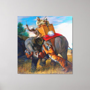 Tiger Hunting Briton Rivière 1920 Leinwanddruck