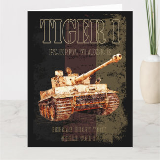Tiger I - Deutscher Hochtank WWII mit deutscher Fl Dankeskarte