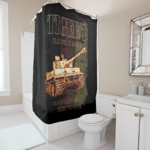 Tiger I - Deutscher Hochtank WWII mit deutscher Fl Duschvorhang