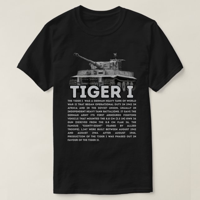 Tiger I T-Shirt (Design vorne)