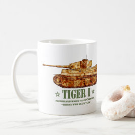 Tiger I. Weltkrieg Zweiter deutscher Panzer Kaffeetasse