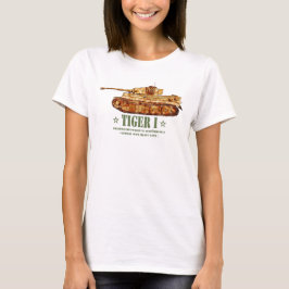 Tiger I. Weltkrieg Zweiter deutscher Panzer T-Shirt