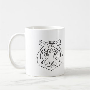 Tiger Illustration Kaffeetasse