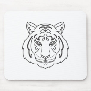 Tiger Illustration Mousepad