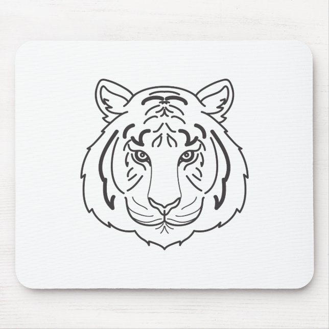 Tiger Illustration Mousepad (Vorne)