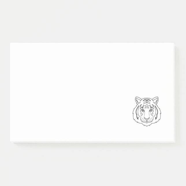 Tiger Illustration Post-it Klebezettel (Vorderseite)